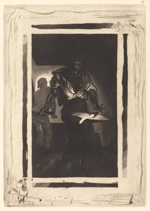 En smed Un Forgeron, 1833. av Eugène Delacroix