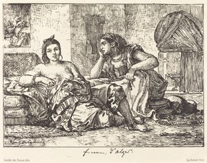 Kvinnor i Alger, 1833.