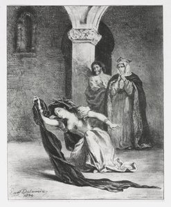 Hamlet: The Chant of Ophelia av Eugène Delacroix