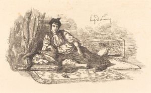 Judisk kvinna från Alger (jud från Alger och en gata i Alger) av Eugène Delacroix