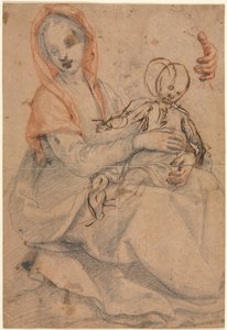 Madonna och barn av Eugène Delacroix