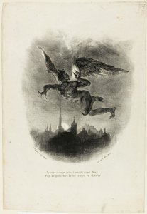 Mefistofeles flyger av Eugène Delacroix