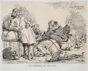 Muleteers of Tétuan av Eugène Delacroix