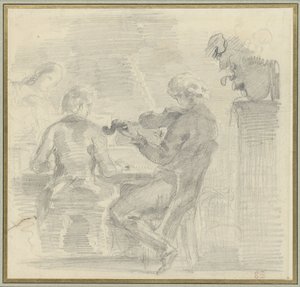Musikskapande företag av Eugène Delacroix