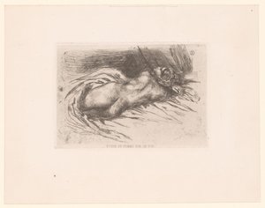 Naken kvinna sedd bakifrån Étude de femme, vue de dos (titel på objekt)
