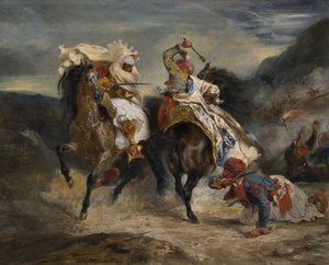 Striden mellan Giaour och Hassan, 1826.