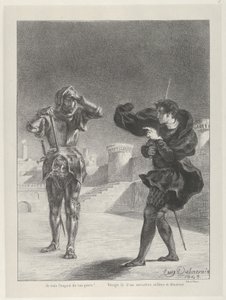 Spöket på terrassen, 1843, 1843. av Eugène Delacroix