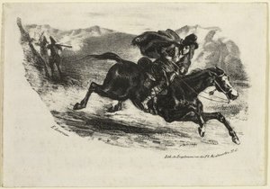 Smugglarens flygresa av Eugène Delacroix