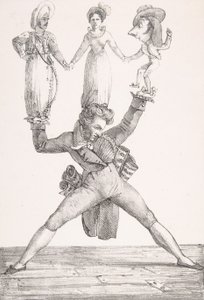 Italienska teatern, 1821, 1821. av Eugène Delacroix