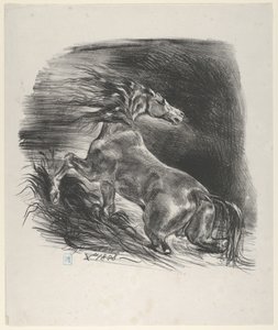 Vildhäst, 1828., 1828. av Eugène Delacroix