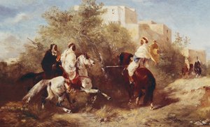 Arabiska ryttare av Eugène Fromentin