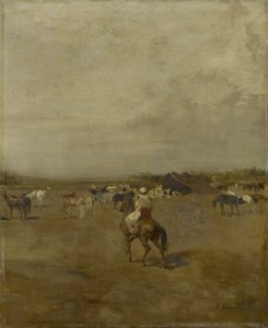 Arabiskt läger, ca 1847 av Eugène Fromentin