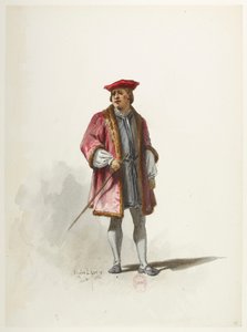 Btv1b84558104 14 - Saint-Saëns - Henrik VIII - Kostymmaketter - Lacoste - 14:e dräkten av Eugene Lacoste