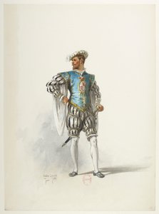Btv1b84558104 16 - Saint-Saëns - Henrik VIII - Kostymmaketter - Lacoste - 16:e dräkten av Eugene Lacoste