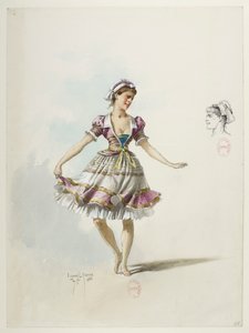 Btv1b84558104 45 - Saint-Saëns - Henrik VIII - Kostymmodeller - Lacoste - 45. Kostym och huvudbonad av Eugene Lacoste
