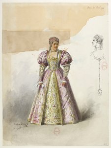 Btv1b84558104 62 - Saint-Saëns - Henrik VIII - Kostymmodeller - Lacoste - 62. Anne av Boleyn med collette av Eugene Lacoste