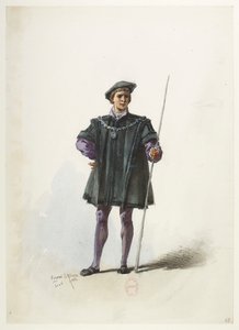 Btv1b84558104 70 - Saint-Saëns - Henrik VIII - Kostymmaketter - Lacoste - 68:e kostymen av Eugene Lacoste