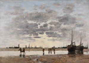 Berck: båtarnas återkomst av Eugene Louis Boudin