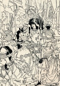 Jeanne DArc i Orleans, c1895 av Eugene Grasset