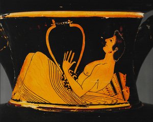 Ephebe spelar cythara...