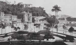 Brasilien: Praca Cabral, Rio (svartvitt foto) av European Photographer
