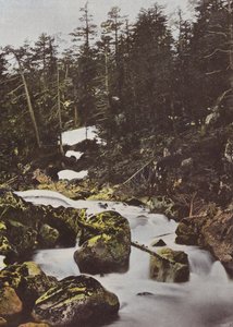 Cauterets, övre nedgången av den spanska bron av European Photographer