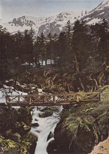 Cauterets, bron över Spanien av European Photographer
