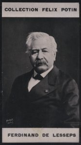 Ferdinand-Marie de Lesseps (1805-1894) (s/v foto) av European Photographer