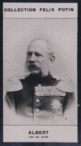 Frederic-Auguste Albert, kung av Sachsen (1828-1902) (s/v foto) av European Photographer