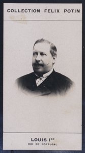Ludvig I, kung av Portugal (1838-1889) (s/v foto) av European Photographer