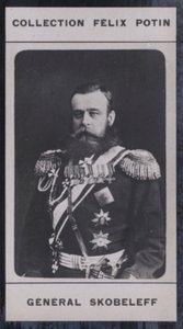 Michael-Dimitrievitch Skobeleff (1843-1882) (s/v foto) av European Photographer