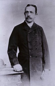 Oskar Lenz, tysk-österrikisk geolog och mineralog (s/v foto) av European Photographer