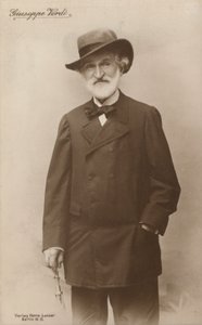 Porträtt av Giuseppe Verdi, operakompositör (svartvitt foto) av European Photographer