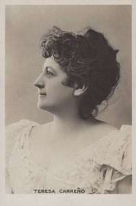 Teresa Carreno, venezuelansk pianist, sångerska, kompositör och dirigent av European Photographer