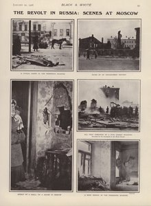 Revolten i Ryssland: Scener i Moskva av European Photographer