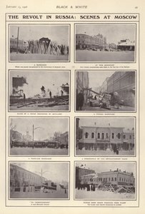 Revolten i Ryssland, scener i Moskva av European Photographer