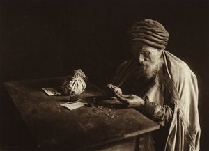 Tunis, judisk penningväxlare (svartvitt foto) av European Photographer