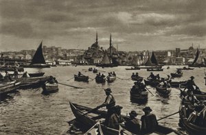 Turkiet, Konstantinopel, På Gyllene hornet (s/v foto) av European Photographer