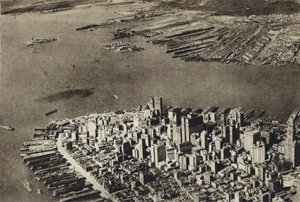 Förenta staterna, New York, hjärtat av Manhattan (svartvitt foto) av European Photographer