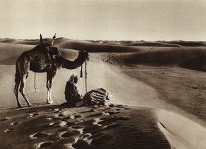 Tillbedjan i öknen (s/v foto) av European Photographer