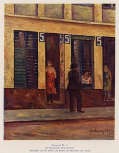 5 Annagasse, i Hamburgs red light district (oljemålning) av European School
