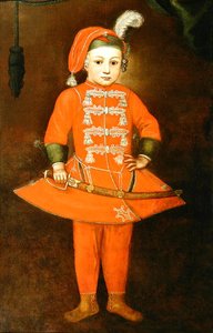 A Young Swordsman (olja på duk) av European School