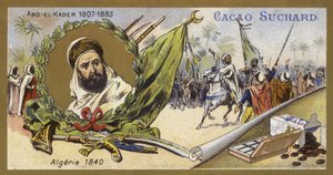 Abdelkader El Djezairi, algeriskt sufihelgon och militärledare, 1840 av European School