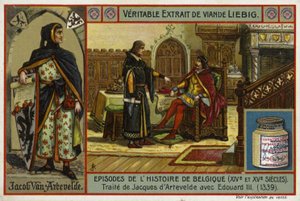 Avtal om ett fördrag mellan Jacob van Artevelde av Gent och kung Edward III av England, 1339 av European School