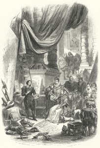Albert och Isabella från Österrike på besök i Peter Paul Rubens ateljé av European School