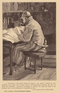 Alexander Kielland, norsk författare (gravyr) av European School