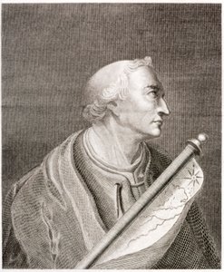 Amerigo Vespucci, italiensk navigatör och upptäcktsresande (gravyr) av European School