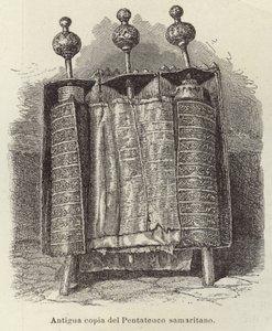 Gammal kopia av Samaritan Pentateuch av European School