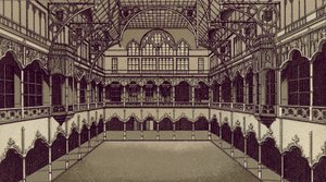 Anvers / Antwerpen: Börs (litografi) av European School