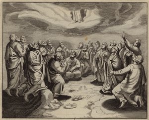 Jesu Kristi himmelsfärd (gravyr) av European School